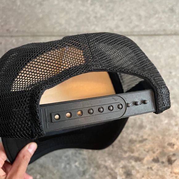 Black White Trucker Snapback Hat Cap Plain Blank Magic Headwear 90s Retro - Picture 5 of 10